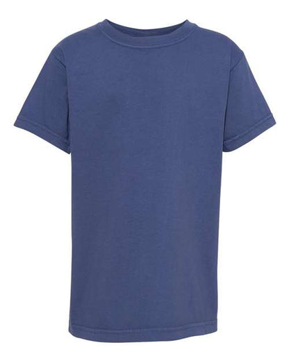 Comfort Colors Garment-Dyed Youth Heavyweight T-Shirt China Blue / XS
