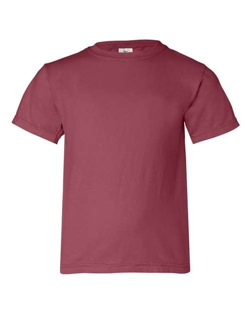 Comfort Colors Garment-Dyed Youth Heavyweight T-Shirt Crimson / XXS