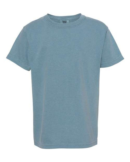 Comfort Colors Garment-Dyed Youth Heavyweight T-Shirt Ice Blue / XS