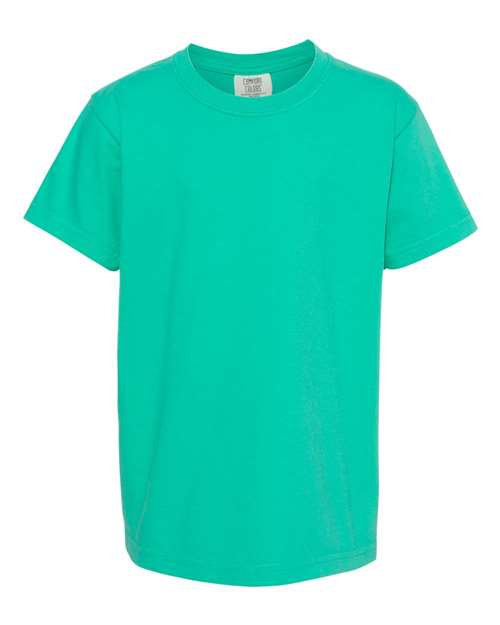 Comfort Colors Garment-Dyed Youth Heavyweight T-Shirt Island Green / XS