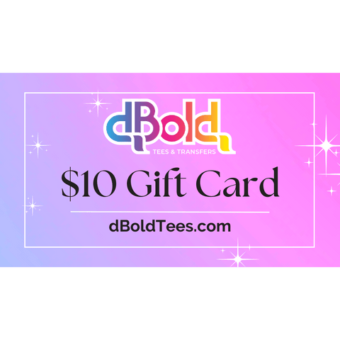 dboldtees Gift Card $10 dBoldTees Gift Card $10.00