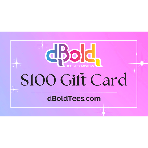 dboldtees Gift Card $100 dBoldTees Gift Card $100.00