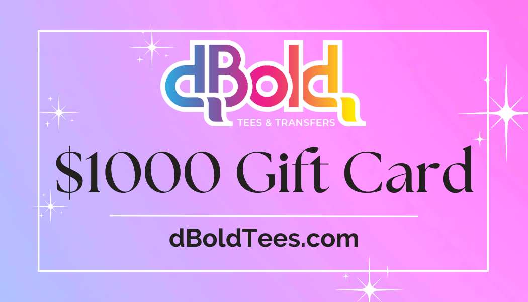 dboldtees Gift Card $1000 dBoldTees Gift Card $1000.00