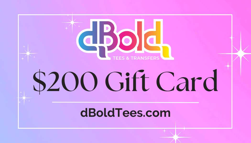 dboldtees Gift Card $200 dBoldTees Gift Card $200.00