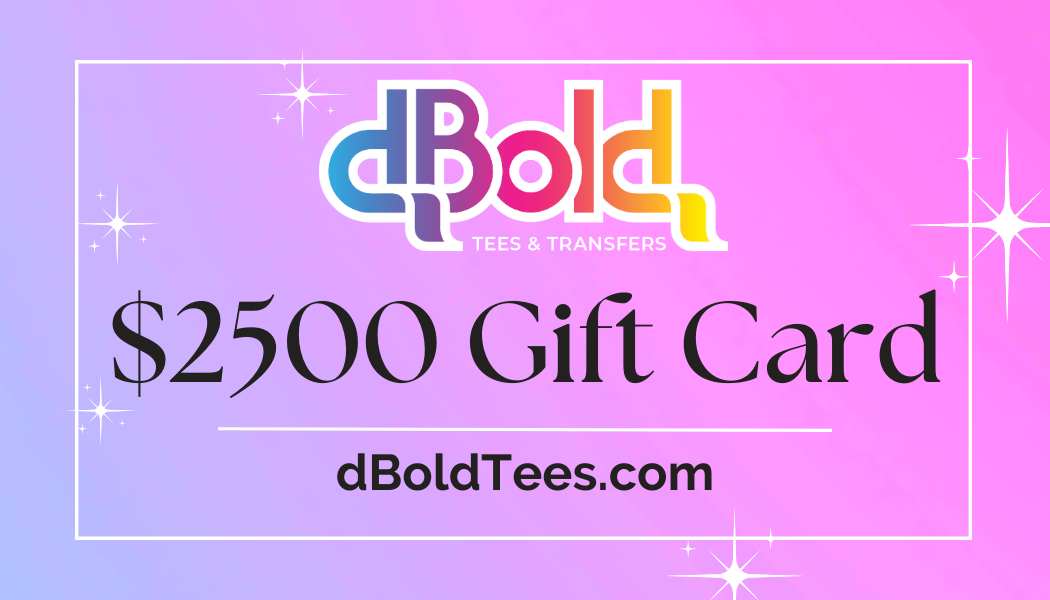 dboldtees Gift Card $2500 dBoldTees Gift Card $2500.00