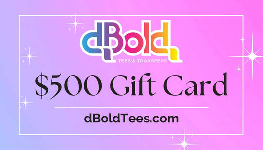 dboldtees Gift Card $500 dBoldTees Gift Card $500.00