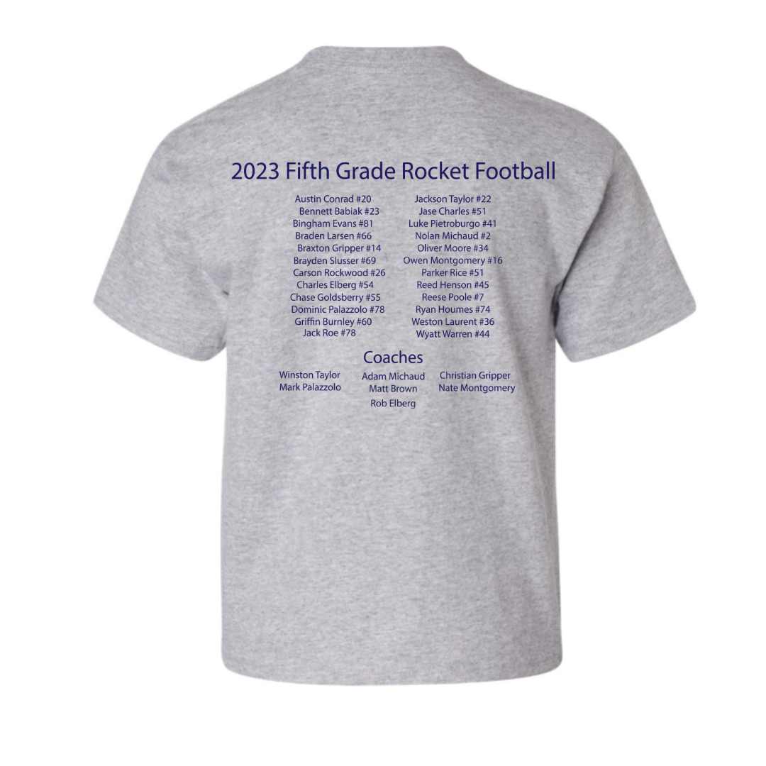 dBoldTees gildan sport grey Rochester JFL 5th Grade Team T-Shirt