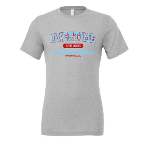 dBoldTees & DTF Transfers Gray Overtime Training Academy Est. 2025 Garments - FR019 Youth XS / Bella + Canvas T-Shirt