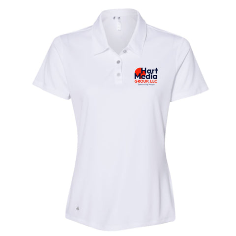 dBoldTees & DTF Transfers Hart Media Group Adidas A230 Women's Performance Polo TS121 White / Adult Small