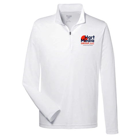 dBoldTees & DTF Transfers Hart Media Group Team365 Men's Zone Performance Quarter-Zip Pullover TS121 Adult Small / White