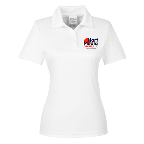 dBoldTees & DTF Transfers Hart Media Group Team365 Women's Zone Performance Polo TS121 Adult Small / White