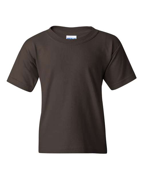 Gildan Heavy Cotton™ Youth T-Shirt Dark Chocolate / XS