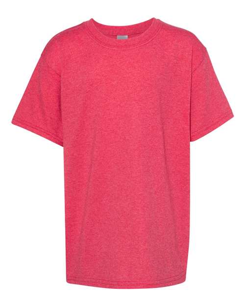 Gildan Heavy Cotton™ Youth T-Shirt Heather Red / XS