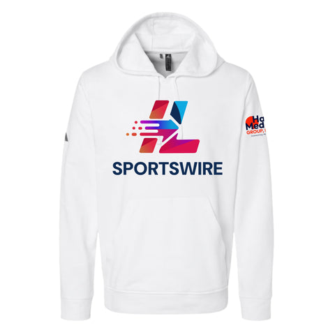 dBoldTees & DTF Transfers ILSportsWire Adidas A432 Unisex Fleece Hooded Sweatshirt TS121 White / Adult XS