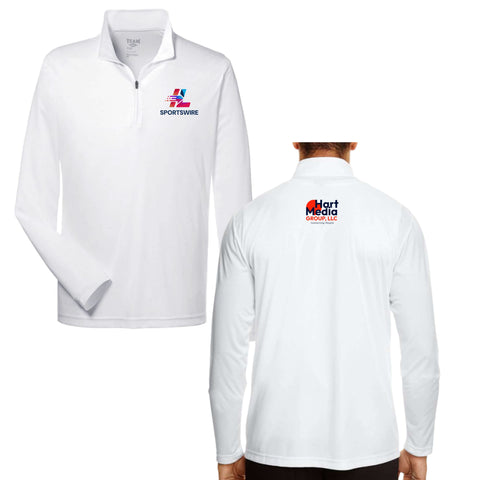 dBoldTees & DTF Transfers ILSportsWire Adidas Men's Zone Performance Quarter-Zip Pullover TS121 Adult Small / White