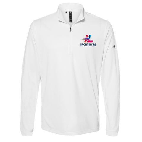 dBoldTees & DTF Transfers ILSportsWire Adidas Unisex Ultimate365 Lightweight Quarter-Zip Pullover A401 TS121 White / Adult XS
