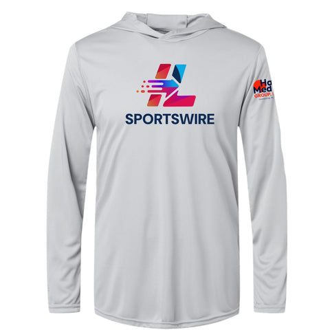 dBoldTees & DTF Transfers ILSportsWire Holloway Momentum Hooded Long Sleeve T-Shirt TS121 Silver / Adult XS