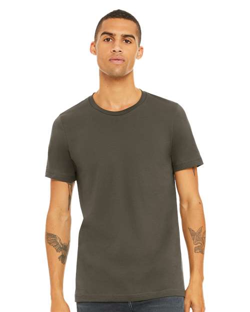 BELLA + CANVAS Jersey Tee Army / XS