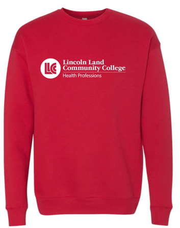 dBoldTees & DTF Transfers LLCC Health Professions Bella + Canvas Crewneck 3945 - TS006 Red / Adult Small