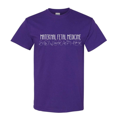 dBoldTees & DTF Transfers Maternal Fetal Medicine Sonographer T-Shirt / XS