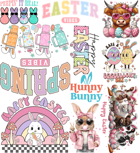 dBoldTees & DTF Transfers Mini Gang Sheet 22" x 24" - Easter