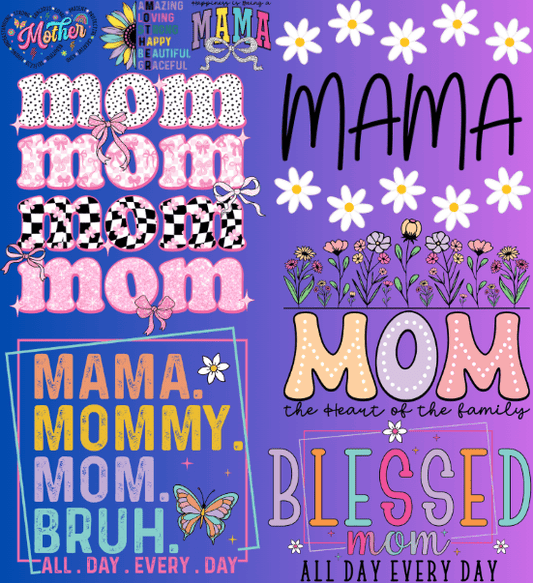 dBoldTees & DTF Transfers Mom - Mini Gang Sheet 22" x 24" MGSMD002