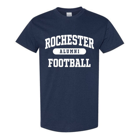 dBoldTees & DTF Transfers Navy Rochester Football Alumni - Design 1 - TS014 Adult Small