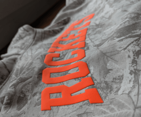 dBoldTees & DTF Transfers PRE-ORDER** Rockets Puff Camo Hoodie - RR001