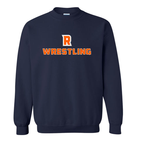 dBoldTees & DTF Transfers R Wrestling Gildan Crewneck Sweatshirt - TS031 Youth XS / Navy