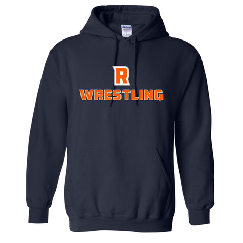 dBoldTees & DTF Transfers R Wrestling Gildan Hooded Sweatshirt - TS031 Youth XS / Navy