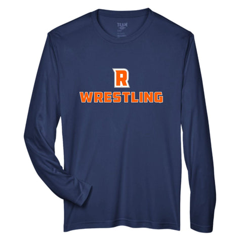 dBoldTees & DTF Transfers R Wrestling Team365 Performance Long Sleeve T-Shirt - TS031 Youth XS