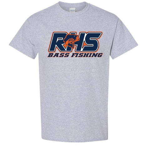 dBoldTees & DTF Transfers RHS Bass Fishing Gildan T-Shirt - TS035 Youth XS / Gray