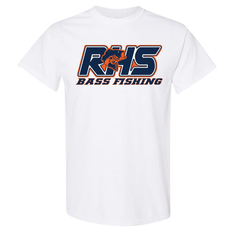 dBoldTees & DTF Transfers RHS Bass Fishing Gildan T-Shirt - TS035 Youth XS / White