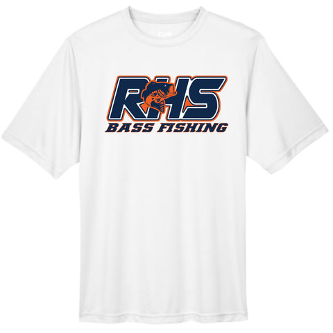 dBoldTees & DTF Transfers RHS Bass Fishing Performance T-Shirt - TS035 Youth XS / White