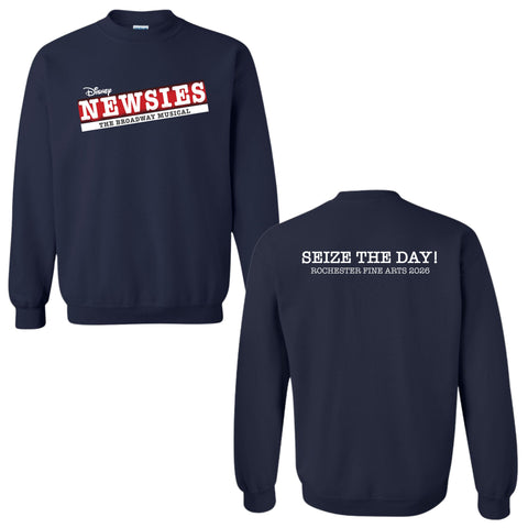 dBoldTees & DTF Transfers RHS Newsies Musical Crewneck Sweatshirt - TS036 Adult Small