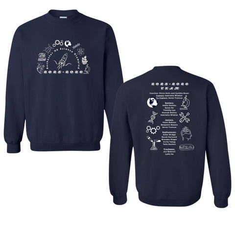 dBoldTees & DTF Transfers RHS Science Olympiad Crewneck Sweatshirt - FR020 Adult Small