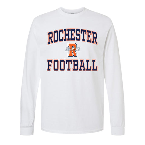 dBoldTees & DTF Transfers Rochester Football 30 Years of Tradition Long Sleeved T-shirt FR114