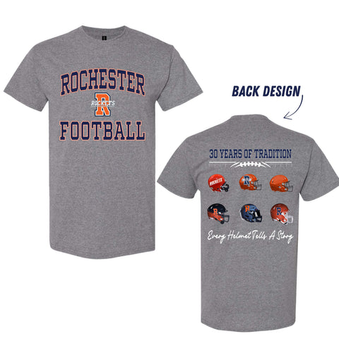 dBoldTees & DTF Transfers Rochester Football 30 Years of Tradition T-shirt FR114