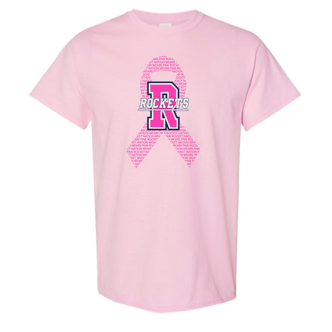 dBoldTees & DTF Transfers Rochester Football Rocket Nation Wears Pink T-Shirt FR010 2T