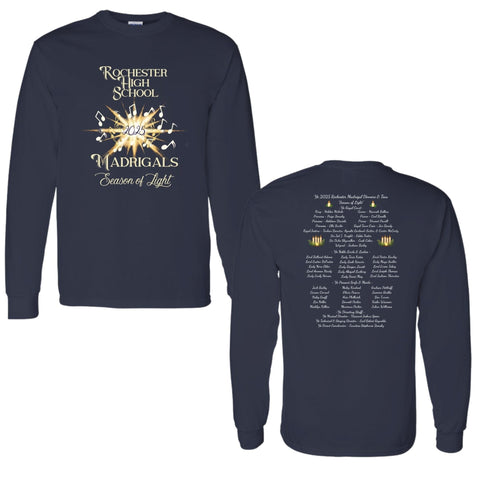 dBoldTees & DTF Transfers Rochester Madrigals Long Sleeve T-Shirt - FR015 Youth XS