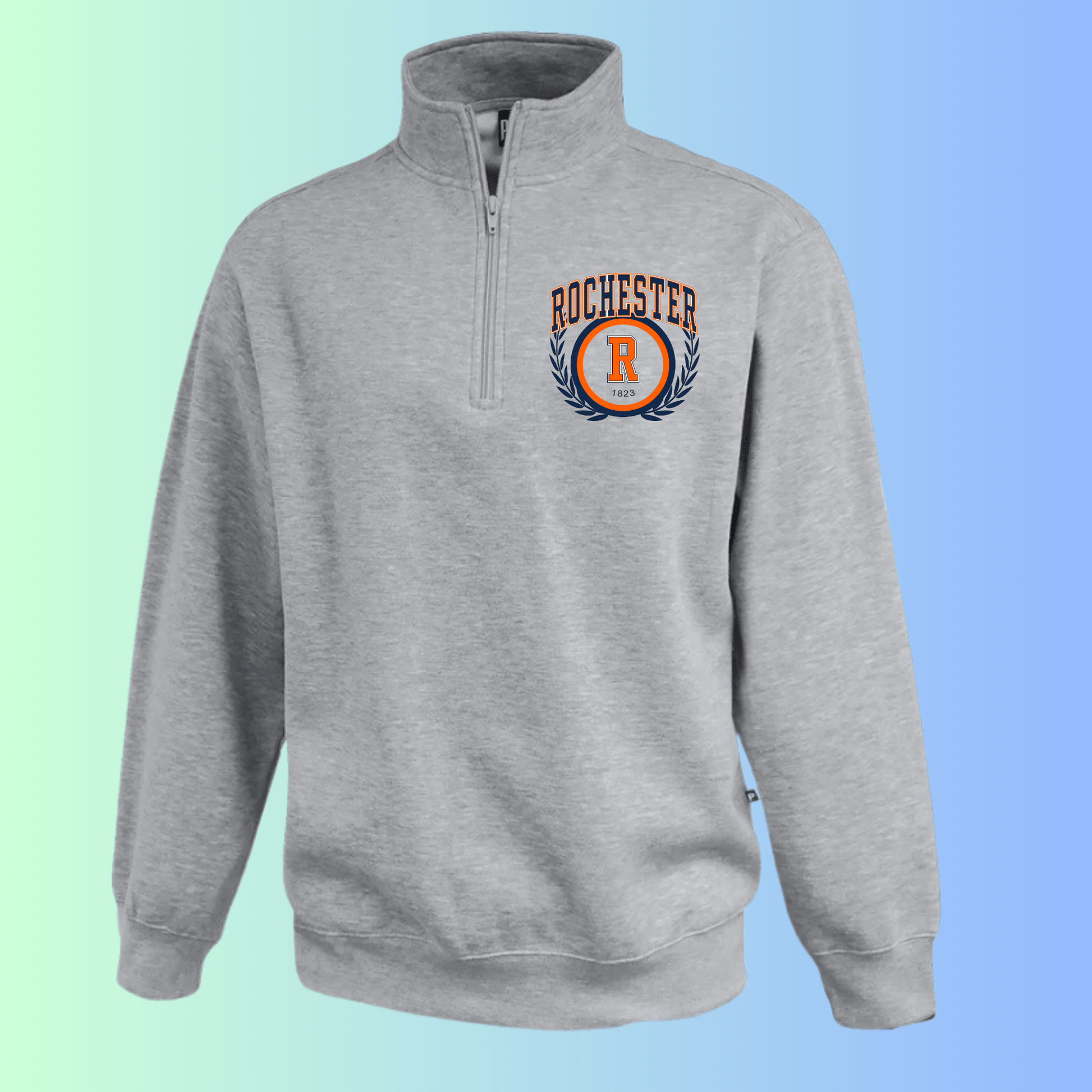 dBoldTees & DTF Transfers Rochester Pennant 1/4 Zip 816 - RR001 Adult Small / Gray