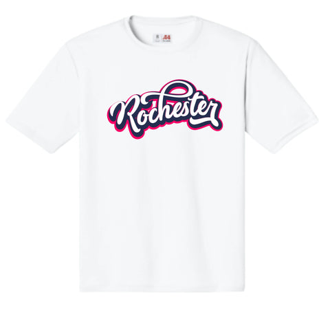 dBoldTees & DTF Transfers Rochester Performance T-Shirt - TS033 Youth XS / White