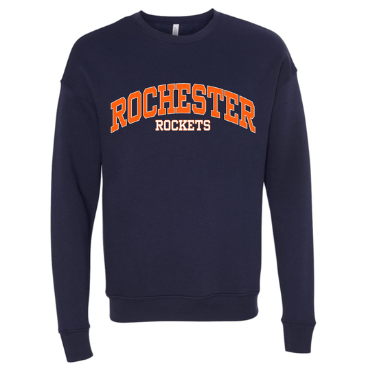 dBoldTees & DTF Transfers Rochester Rockets - Bella + Canvas Crewneck - FR005 Adult Small