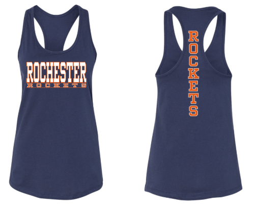 Rochester Rockets Bella + Canvas Razorback Tank 6008 - RR001 ...