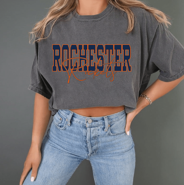 dBoldTees & DTF Transfers Rochester Rockets Comfort Colors 1717 DS001 - RR001