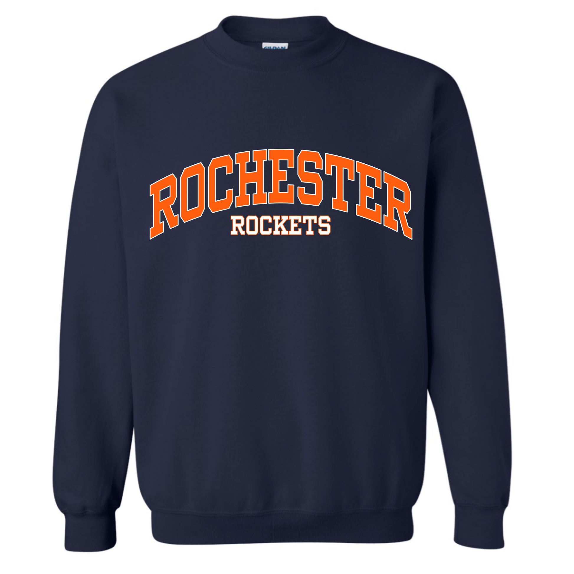 dBoldTees & DTF Transfers Rochester Rockets - Gildan Crewneck - FR005 Youth XS