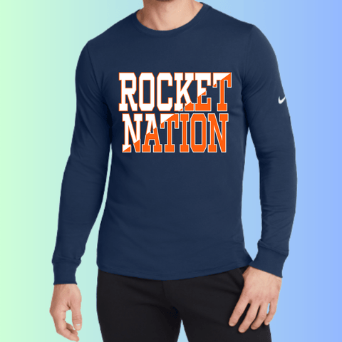 dBoldTees & DTF Transfers Rochester Rockets Nike L/S Tee 5230 - RR001