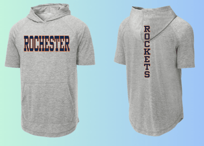 dBoldTees & DTF Transfers Rochester Rockets Sport Tek Sleeveless Hoodie ST404 - RR001 Adult Small / Gray