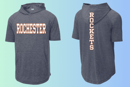 dBoldTees & DTF Transfers Rochester Rockets Sport Tek Sleeveless Hoodie ST404 - RR001 Adult Small / Navy