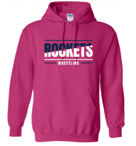 dBoldTees & DTF Transfers Rochester Rockets Wrestling Gildan Heavy Blend Hooded Sweatshirt - TS023
